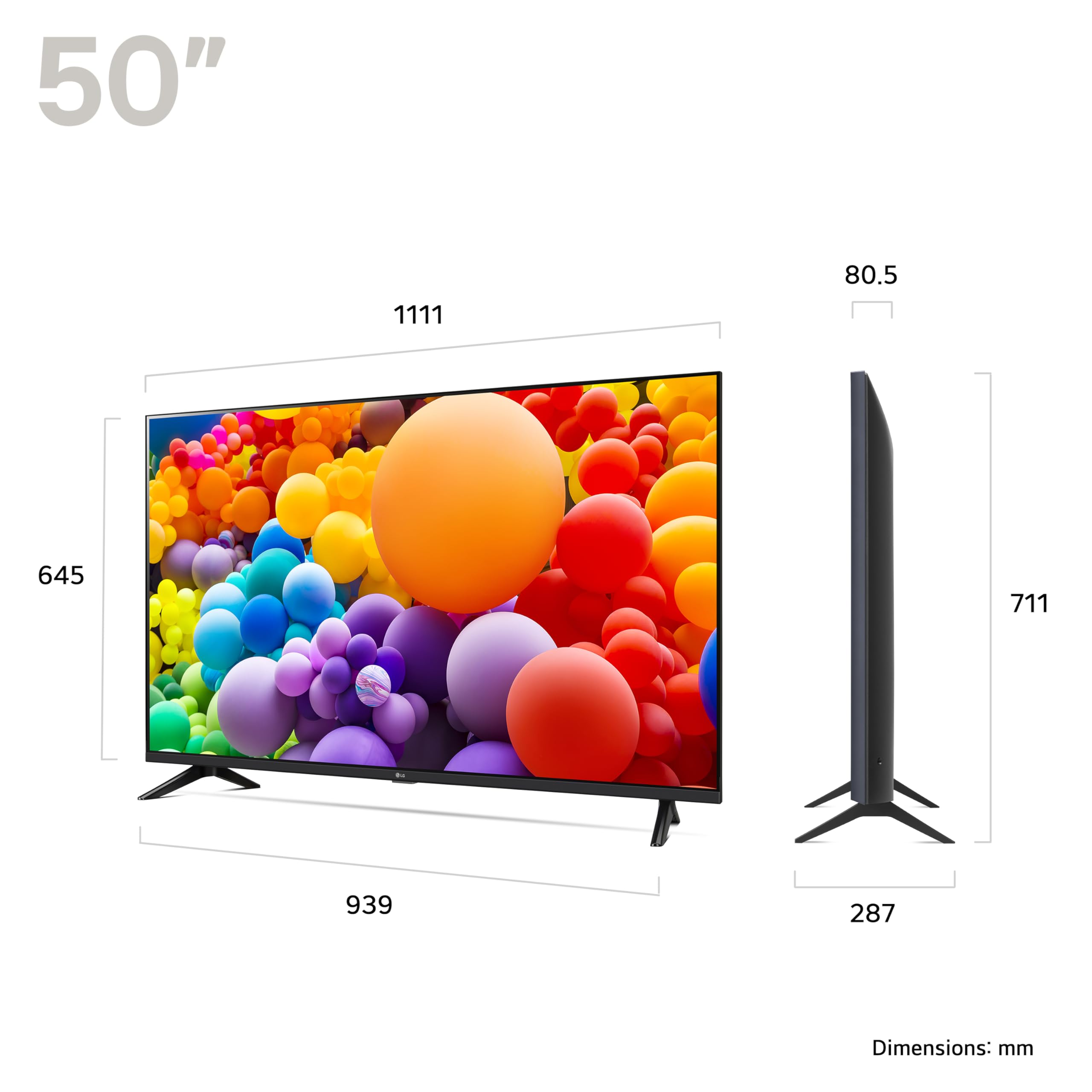 LG Smart TV 50UT73006LA 50 polegadas 4K UHD (processador α5 AI